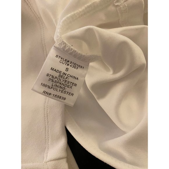 Olia Dress Women Small White One Shoulder Split Thigh Cocktail Bodycon Nightclub - Picture 8 of 16